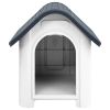 Dog House Grey and White Polypropylene 23.2 x 29.5 x 26.0 in