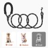Rope Dog Leash with Padded Handle for Medium Large Dogs