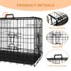 Dog Crate – 36 Inch Medium Dog Cage with Divider and Plastic Leak-Proof Pan Tray