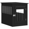 Dog Crate Furniture Black Engineered wood and steel