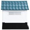 Dog House Blue, White, Black Polypropylene 22.4 x 26.8 x 26.0 in