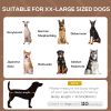 Elevated Dog Bed with Canopy, Portable Raised Dog Cot for XL Sized Dogs, Indoor & Outdoor, 48" x 36" x 43", Coffee
