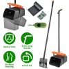 Pooper Scooper Kit Dog Poop Rake & Swiveling Bin Poop Heavy Duty Pick Up Tool with Extra Long Handle 35 Waste Bags Dispenser