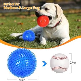 2-Pack 4.5" Floating Squeaky Dog Balls