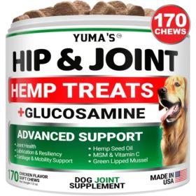 Hemp Hip and Joint Supplement for Dogs Glucosamine for Dogs Joint Pain Relief with MSM Advanced Dog Joint Supplement Health Glucosamine for Dogs Chews (Option: 1PC)