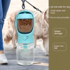 Portable Pet Water Bottle with Food Container - Leakproof Travel Water Dispenser & Collapsible Food Storage for Dogs, Cats, Outdoor Activities