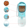 Portable Pet Water Bottle with Food Container - Leakproof Travel Water Dispenser & Collapsible Food Storage for Dogs, Cats, Outdoor Activities