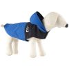 Dog Raincoat with Hood and Leash Hole, Adjustable Belly Strap, Reflective Strips