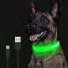LED Glowing Dog Collar Rechargeable Luminous Collar Adjustable large Dog Night Light Collar Pet Safety Collar for Small Dogs Cat ,halloween pet c