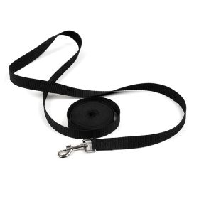 Dog Lead Leashes Rope Outdoor Free Custom Dog IDTag Walking Running Training Long Leashes For Dogs Cats Supplies 4 Color 1.5M-6M (Color: black, size: 3M)
