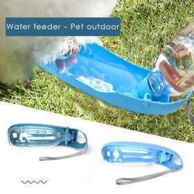 500ml Foldable Pet Water Dispenser Outdoor Travel Drink Bottle Dogs Cats Portable Leak Proof Accompany Water Bottle Accessories (Color: DL, size: 500Ml)