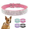 Crystal Glitter Rhinestone Dog Collar – Bling Pet Collar for Small & Medium Dogs