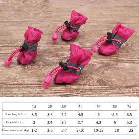 Comfypaws Pet Shoes: Stylish And Protective Soft Soled Shoes For Dogs (Style-Size: Single Shoes-L, Color: Pink)