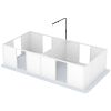 Whelping Box for Dogs w/ Retractable Light Stand, Waterproof Pee Pad & Adjustable Height Door for Medium Breed Dogs