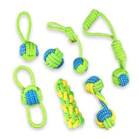 Durable Dog Rope Toys - 7 Exciting Variants For Chewing, Playing, And Dental Health (Style: One Set)