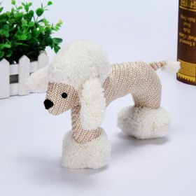 Whistle Pals: Interactive Plush Dog Toys For Biting Fun (Color: Poodle)