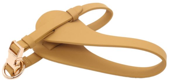 Pet Life “Ever-Craft” Boutique Series Adjustable Designer Leather Dog Harness (Color: Apricot, size: small)