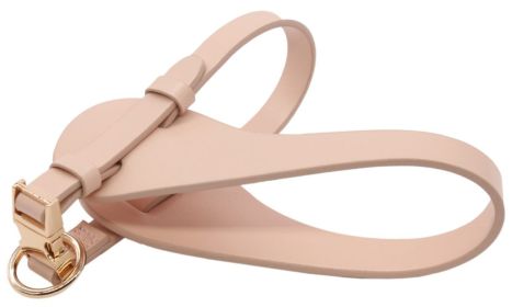 Pet Life “Ever-Craft” Boutique Series Adjustable Designer Leather Dog Harness (Color: Pink, size: medium)