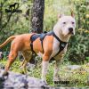 Multi-Use Support Dog Harness for Hiking, Trail Running & Service Dogs – Reflective No-Pull Pet Vest (Black XH)