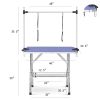 Large Size 46" Grooming Table for Pet Dog and Cat with Adjustable Arm and Clamps Large Heavy Duty Animal grooming table