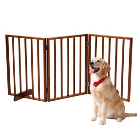 The Wooden Dog Fence Brown (Color: as picture)