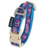 Touchdog 'Bone Patterned' Tough Stitched Embroidered Dog Collar and Leash Set