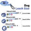 Waterproof UV Embossed Reflective Dog Leash Set – Durable No-Tangle Outdoor Traction Rope
