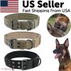 2-Inch Wide Tactical Heavy-Duty Nylon Dog Collar – K9 Military Collar with Metal Buckle