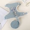 Adjustable Dog Harness and Leash Set – Soft No-Pull Harness for Small Dogs, Puppies, Cats, and Kittens