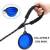 Strong Dog Leash with Zipper Pouch – Reflective Heavy Duty Nylon Rope Leash