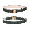 Premium Breathable Soft Padded Leather Dog Collar – Adjustable Tactical Pet Collar with Metal Buckle