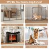 Wooden Pet Fence for Cats Small and Medium Dogs