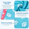 10-Piece Pet Blanket Set – Paw Print Fleece Dog Blankets (24" x 28") for Dogs & Puppies