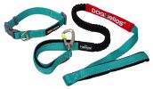 Helios Neo-Indestructible Easy-Tension Sporty Dog Leash and Collar Set