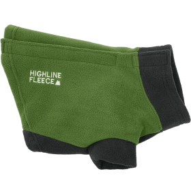 Highline Fleece Dog Coat (Color: Two Tone Green, size: Size 22)