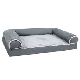 Dog Bed Pet Bed Sofa Dog Couch Pet Cushion Carpet Mattress with Washable and Removable Cover for Medium Large Dogs (Option: DarkGrey_2XL)