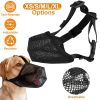Soft Mesh Dog Muzzle | Adjustable Breathable Anti-Biting & Barking Pet Mouth Cover with Neck & Forehead Straps