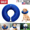 Dog Protective Inflatable Collar Pet Puppy Cat Not Block Vision E-Collar Adjustable Pet Recovery