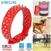 Spiked Leather Dog Collar | Adjustable Studded Pet Neck Collar for Dogs