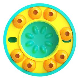 Dog Puzzle Feeder Bowl | Slow Feeding Interactive Treat Dispensing Toy for IQ Training & Mental Enrichment for Dogs & Cats (Option: Blue)