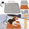 Waterproof Electric Pet Heating Pad | Chew-Resistant Heated Mat with 9 Heat Levels & 4 Timer Settings, Washable Cover