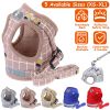 Reflective Breathable Mesh Dog Harness & Leash Set – Adjustable Walking Vest for Dogs & Cats