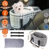 Portable Pet Car Seat with Storage Pocket | Booster Travel Seat for Small Dogs & Cats, Machine Washable