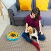Dog Puzzle Feeder Bowl | Slow Feeding Interactive Treat Dispensing Toy for IQ Training & Mental Enrichment for Dogs & Cats