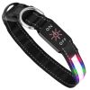 LED Light Up Dog Collar | USB Rechargeable Glow Safety Collar with 9 Colors, IPX7 Waterproof for Night Walking (S/M/L)