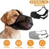 Soft Mesh Dog Muzzle | Adjustable Breathable Anti-Biting & Barking Pet Mouth Cover with Neck & Forehead Straps