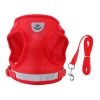 Reflective Breathable Mesh Dog Harness & Leash Set – Adjustable Walking Vest for Dogs & Cats