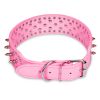 Spiked Leather Dog Collar | Adjustable Studded Pet Neck Collar for Dogs