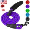 5FT Reflective Dog Leash with Foam Handle | Strong Nylon Training & Walking Lead for Small & Medium Dogs