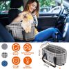 Portable Pet Car Seat with Storage Pocket | Booster Travel Seat for Small Dogs & Cats, Machine Washable